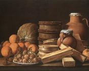 Still Life with Oranges and Walnuts - 路易斯·欧热尼奥·梅伦德斯